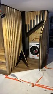 schody drewniane na wymiar z zabudową