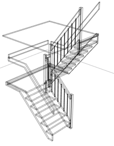 Schody ze spocznikiem
